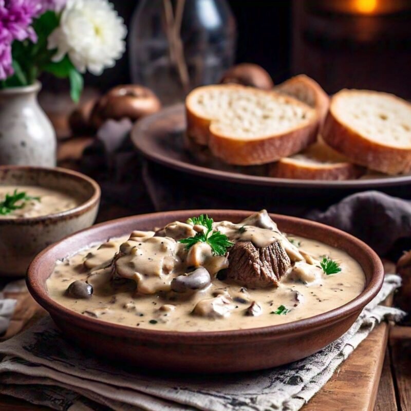Beef or Chicken Stroganoff