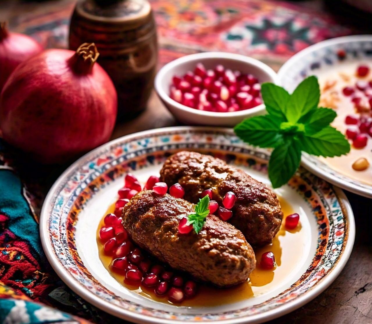 Kofta with Pomegranate Molasses